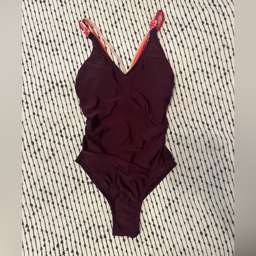 Strappy back one piece